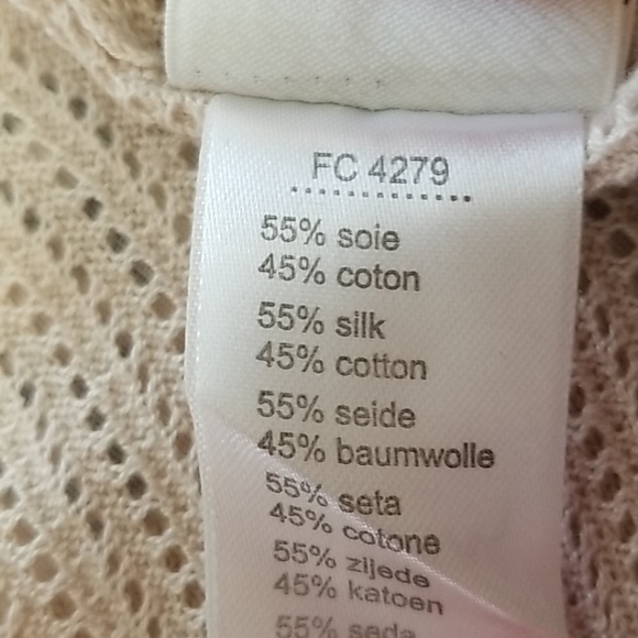 Nude Lacoste Soft Mesh Sweater - Picture 8 of 8